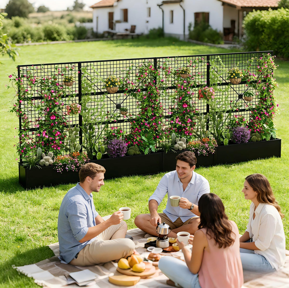 HOLCEPZN sleek black finish complements modern outdoor spaces.