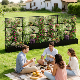 HOLCEPZN sleek black finish complements modern outdoor spaces.