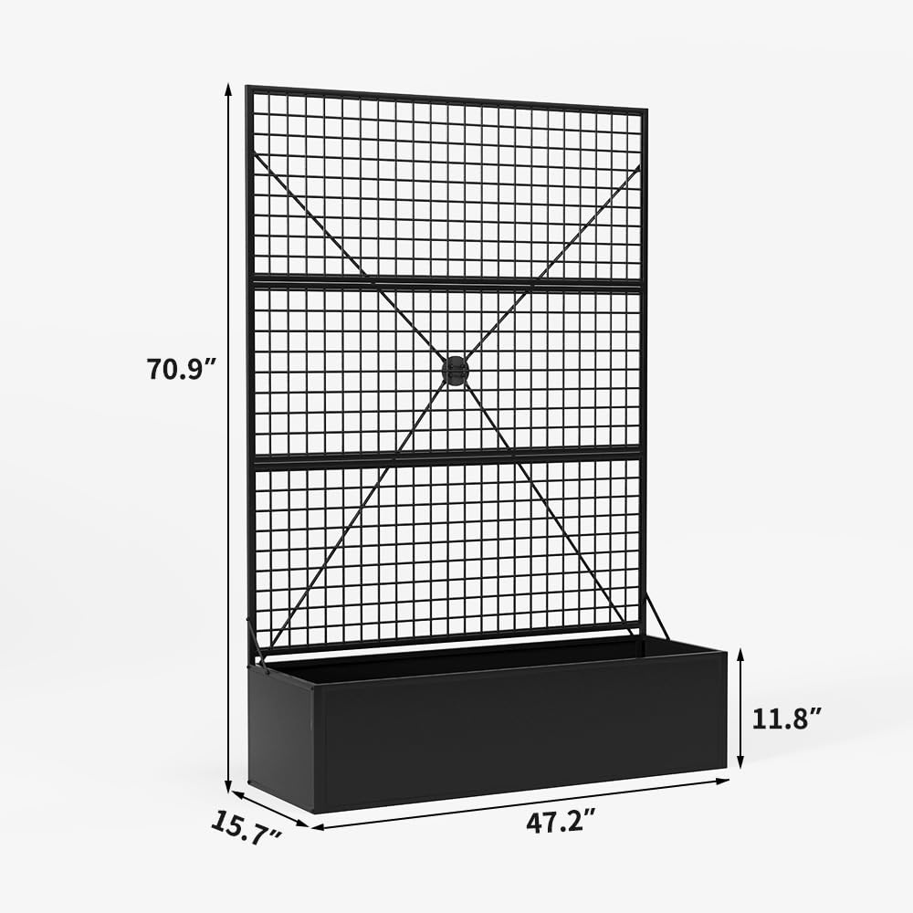 HOLCEPZN spacious 71x47 planters ideal for vegetables and vines.
