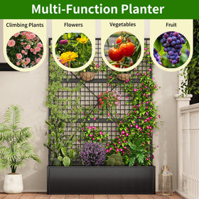 HOLCEPZN versatile patio and backyard planter fits plants and vines.