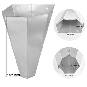 Holdly flat back design for secure mounting on a surface.