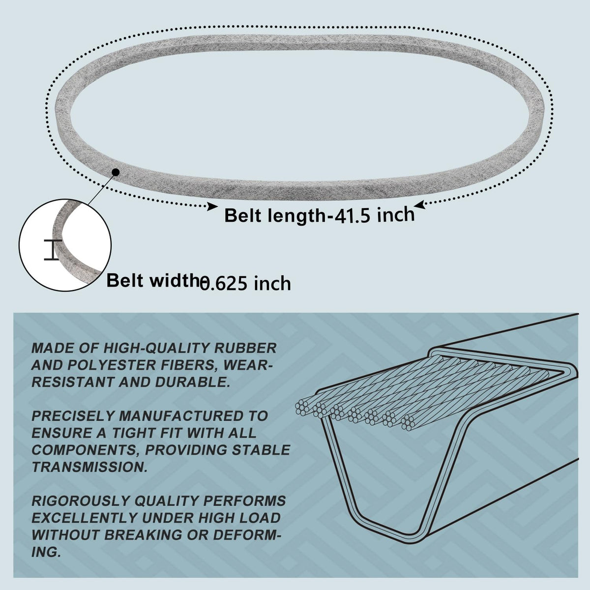 Holdly Kevlar drive belt 954-0468 offers reliable performance and less downtime.