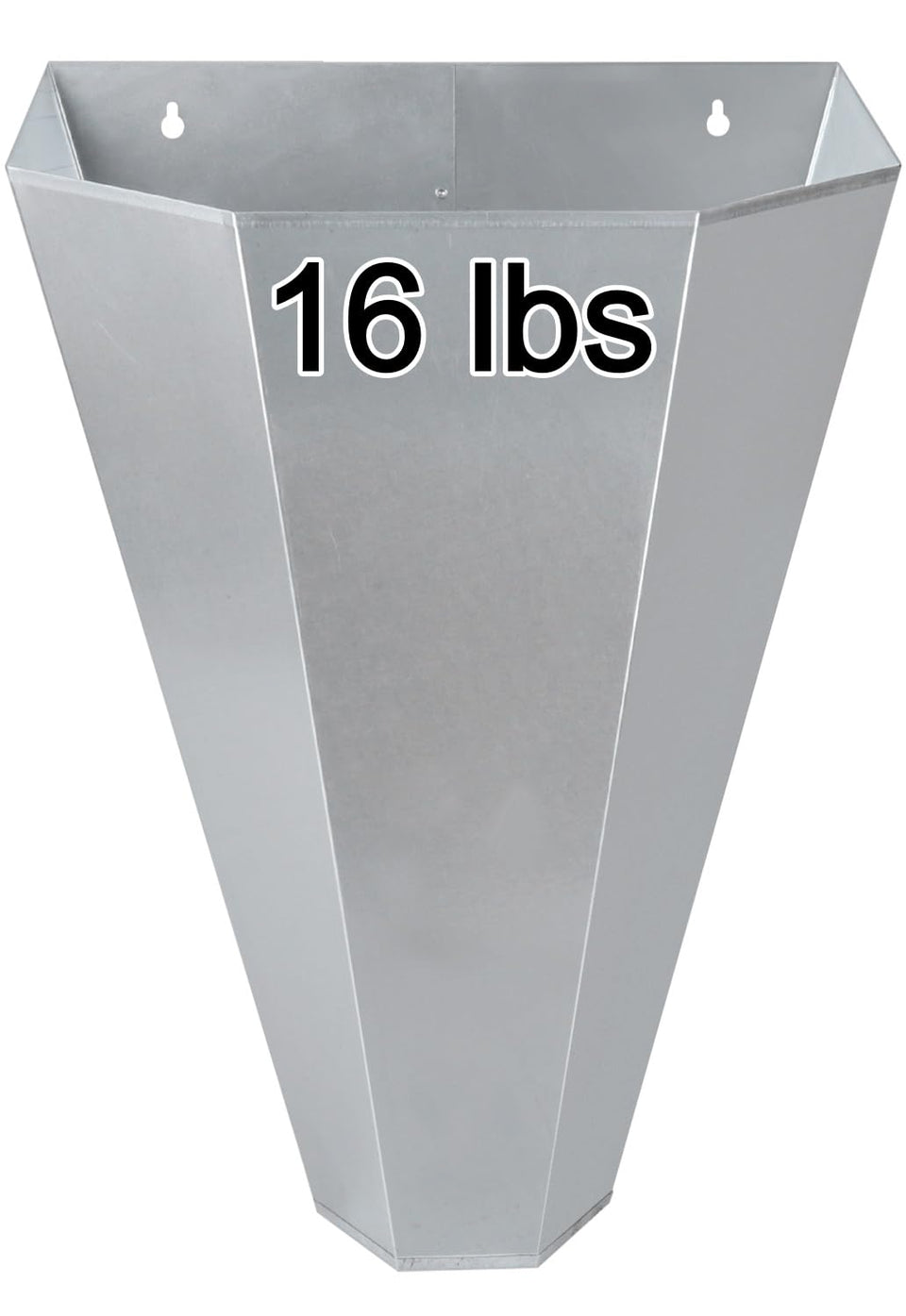 Holdly large chicken cone front view for easy mounting and restraint.