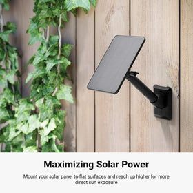 Holicfun multi-angle adjustable head aligns panels toward the sun.