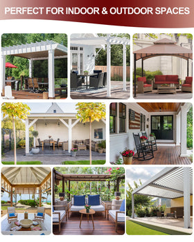 HolidayIdeas gazebo coverage with eight panels for versatile outdoor spaces.