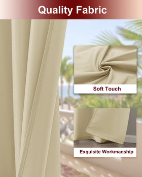 HolidayIdeas grommet design makes hanging easy and adjustable