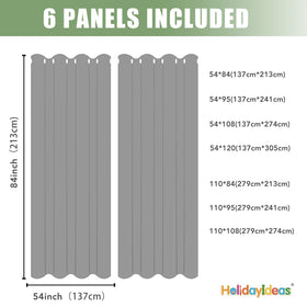 HolidayIdeas light-diffusing curtains create a welcoming outdoor mood.