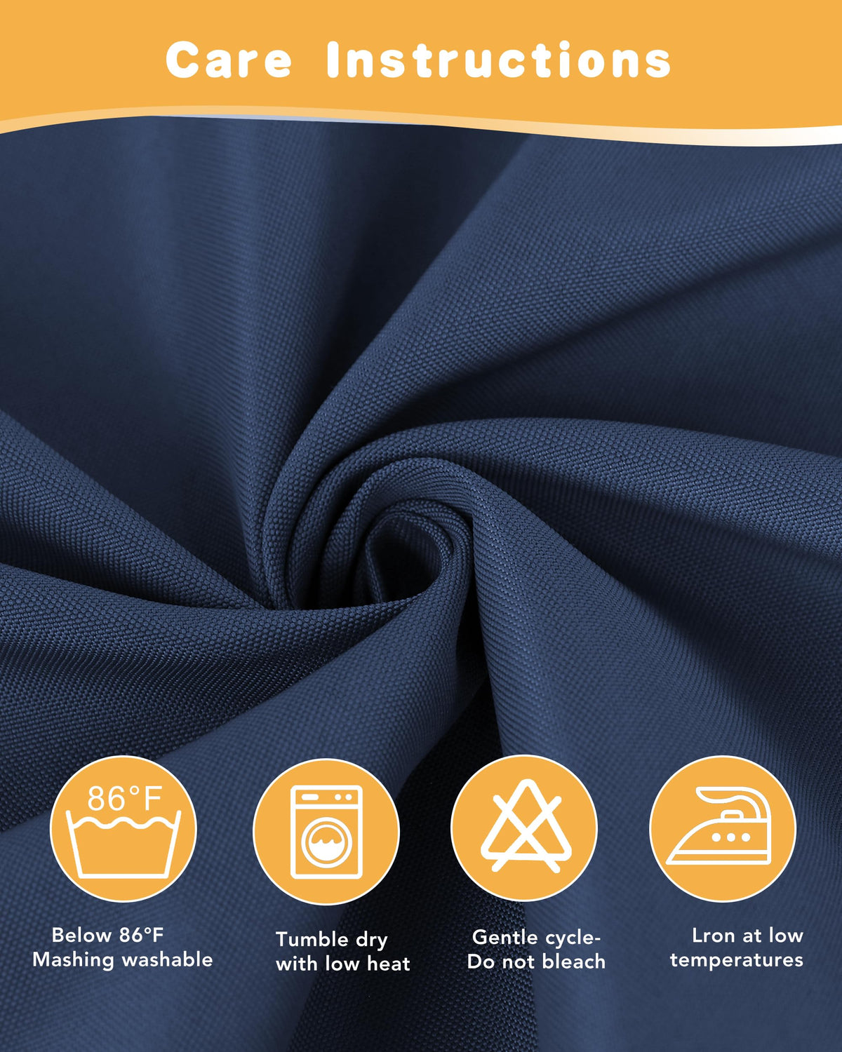 HolidayIdeas navy-color-curtains: timeless navy shade complements outdoor decor.
