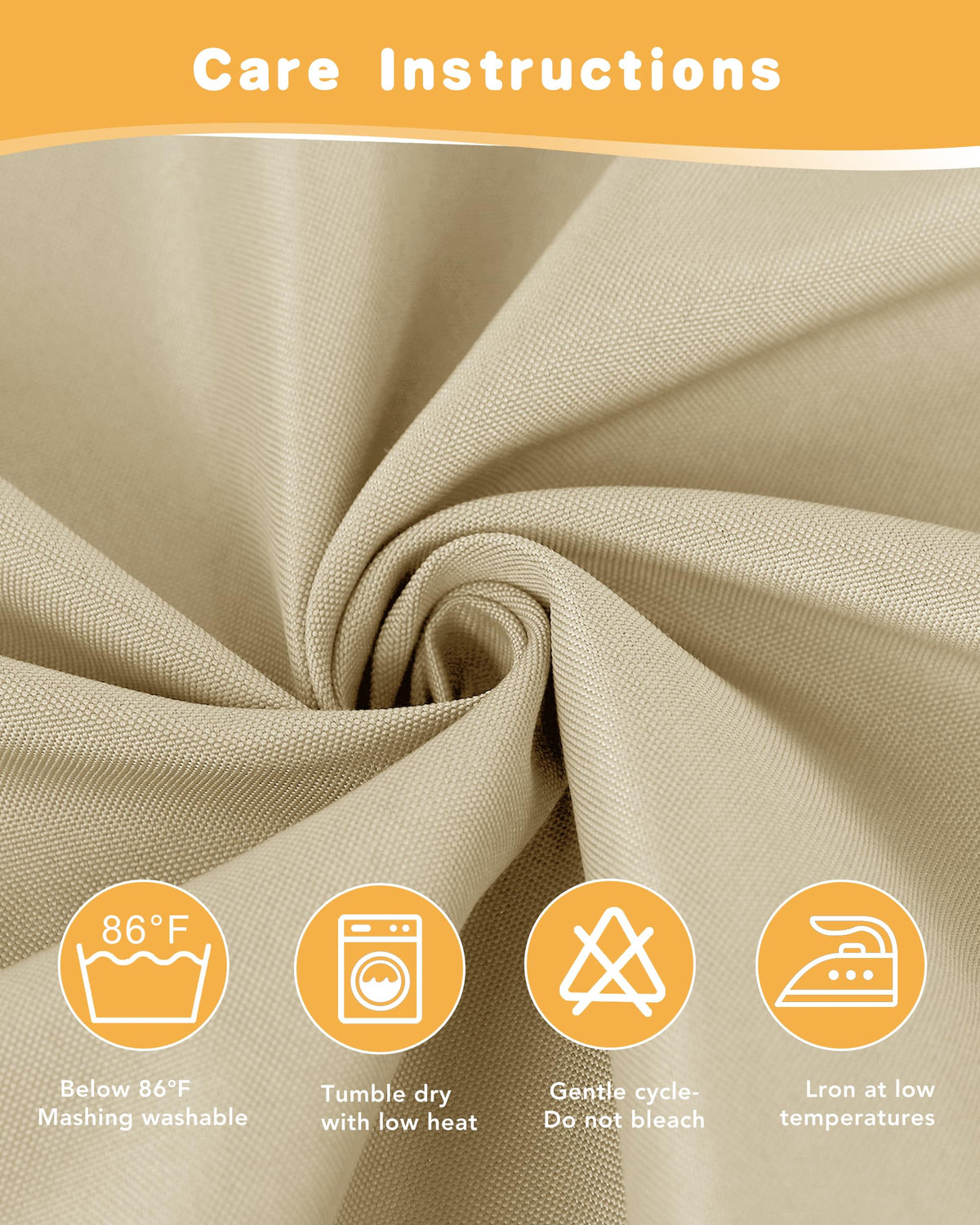 HolidayIdeas light-filtering cream curtain for comfortable outdoor lounging