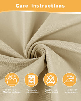 HolidayIdeas light-filtering cream curtain for comfortable outdoor lounging