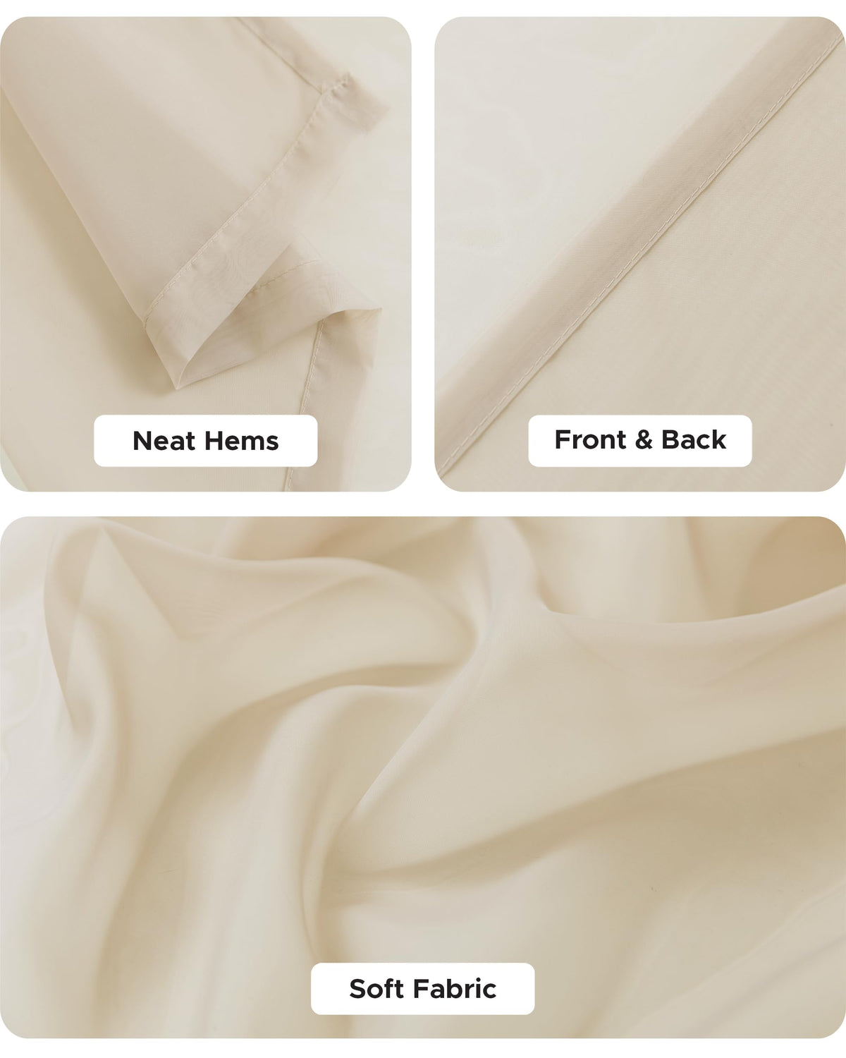 HolidayIdeas semi-sheer panels diffuse natural light with privacy on demand.