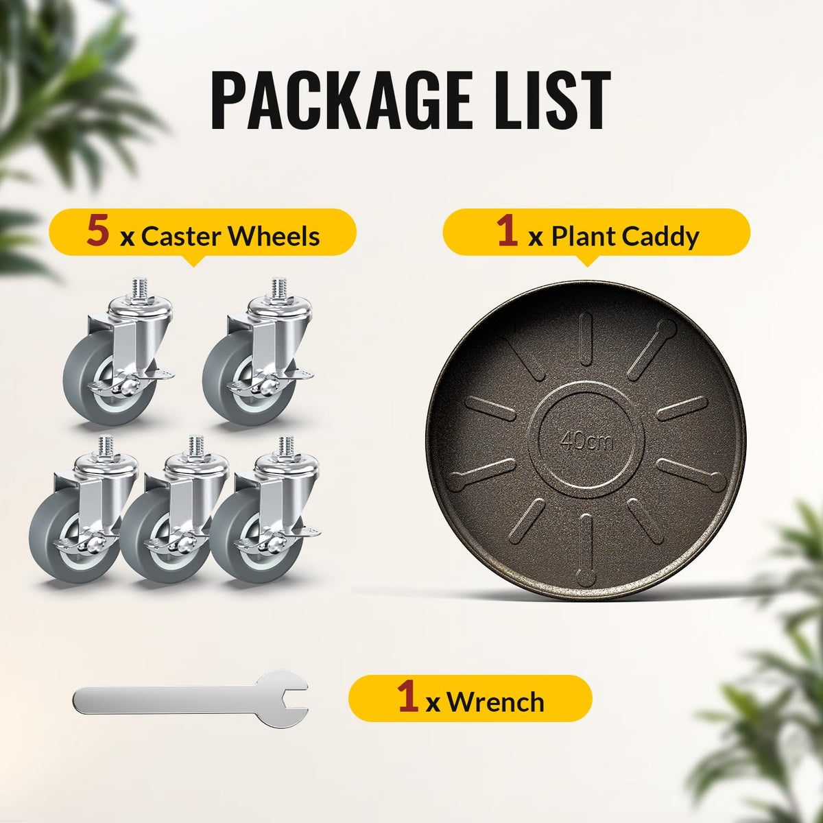HOLKIE easy-move design helps you reposition your plants with confidence.