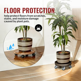 HOLKIE heavy-duty wheels glide with controlled movement and less effort.