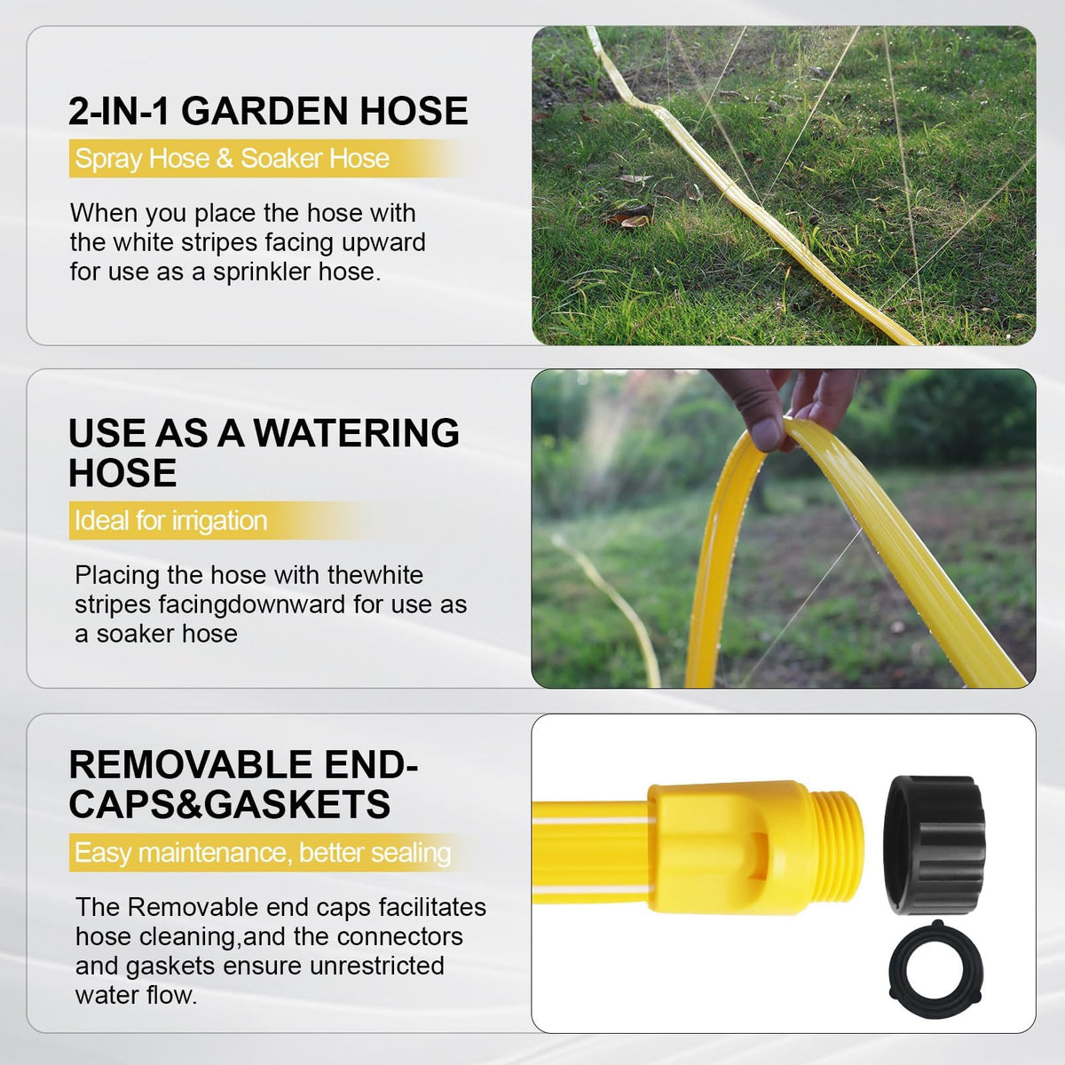 Holldoor sprinkler hose with multi-directional holes for flexible watering.