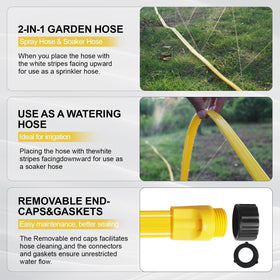 Holldoor sprinkler hose with multi-directional holes for flexible watering.