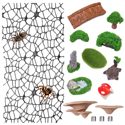 Hollima jumping spiders bridge web net decor ideal for natural climbing in habitats
