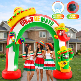 Hollowfly 8 ft inflatable arch ready for quick setup.