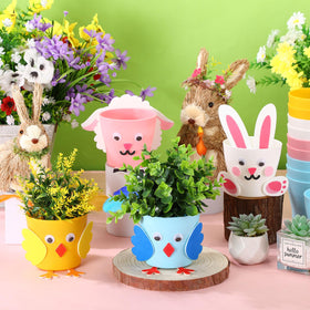 Hollowfly Easter flower pot bird for playful DIY decorations