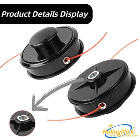 Holmgillick trimmer head packaging emphasizes included parts and compatibility