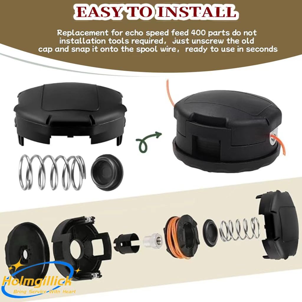 Holmgillick ABS durable cap for Echo trimmer heads with long service life