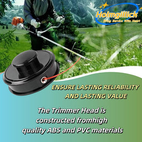 Holmgillick easy installation enables quick spool reload without flipping the trimmer.
