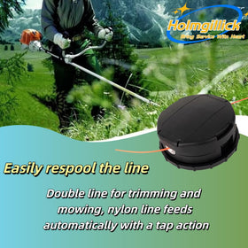 Holmgillick Speed-Feed 450 head helps prevent head sticking and thread stripping.