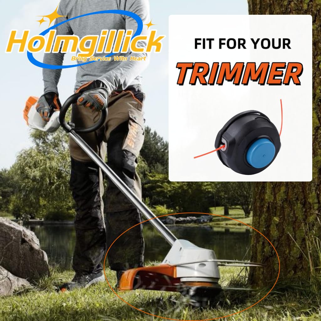 Holmgillick T35 trimmer head for Husqvarna 322R ensures steady line advancement.