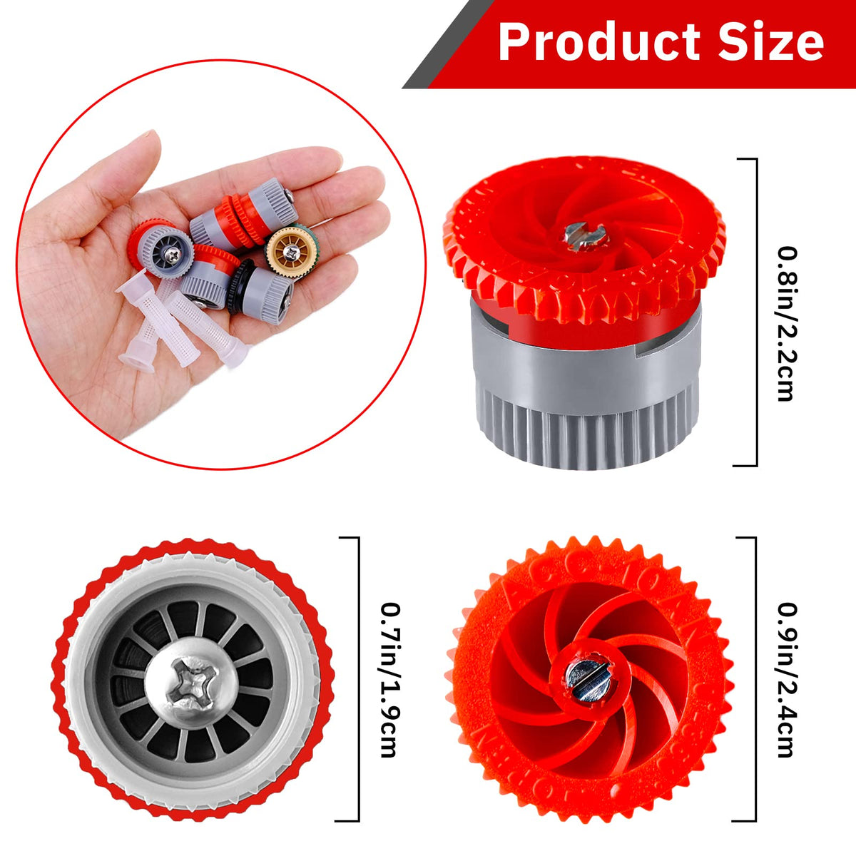 HolyMaji 12AN nozzle delivers 9.8 ft spray radius for broader coverage.