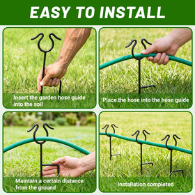 HolyMaji sharp tip anchors into soil for quick, tool-free installation.