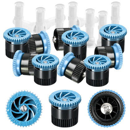 HolyMaji variable arc nozzle pack shows compact design for quick lawn irrigation replacements.