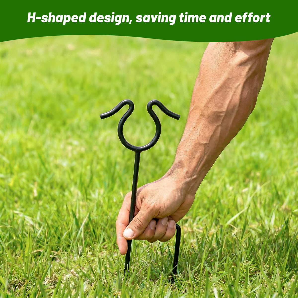 HolyMaji zinc alloy core with rustproof coating for outdoor durability.