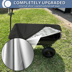 Homakover easy-clean surface wipes clean after yard work.