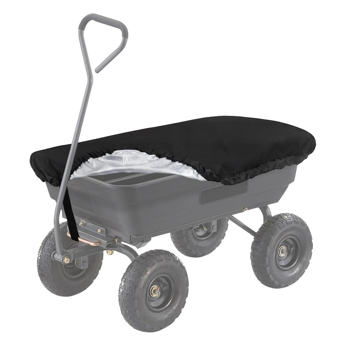 Homakover wagon cover fitted to a Gorilla Cart for outdoor protection.