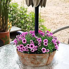 HomArt Tresco cement terra cotta blend complements modern and vintage decor.