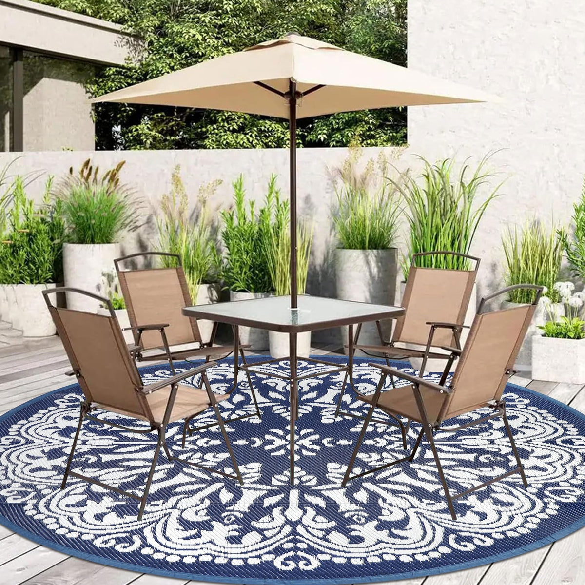 Homcomoda versatile patio rug for various outdoor spaces