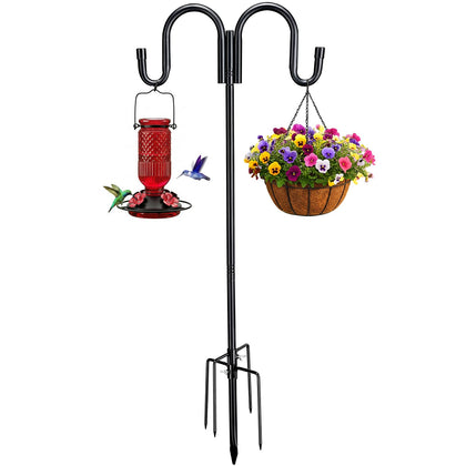 HOME COMPOSER double shepherds hook with two arms for balanced outdoor displays