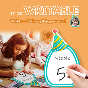 Home Composer whiteboard panel on yard sign enables quick birthday notes