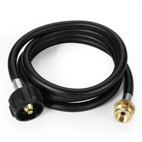 Home DIYer 6ft propane hose adapter ready to connect 1lb appliances to larger tanks