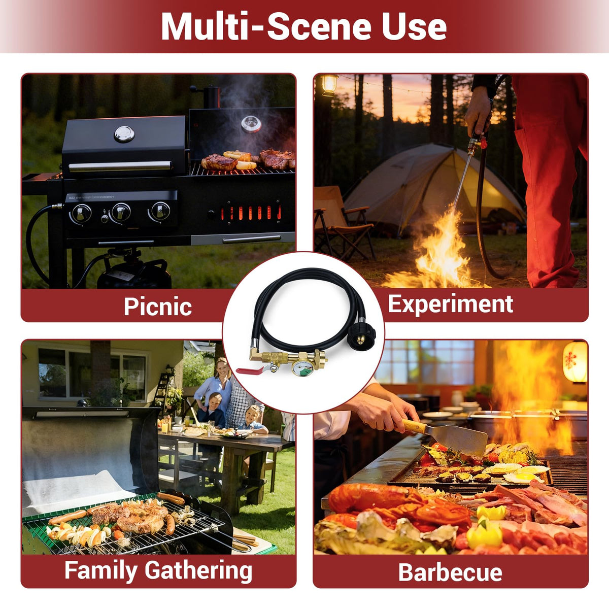 Durable brass construction of the Home DIYer propane adapter.