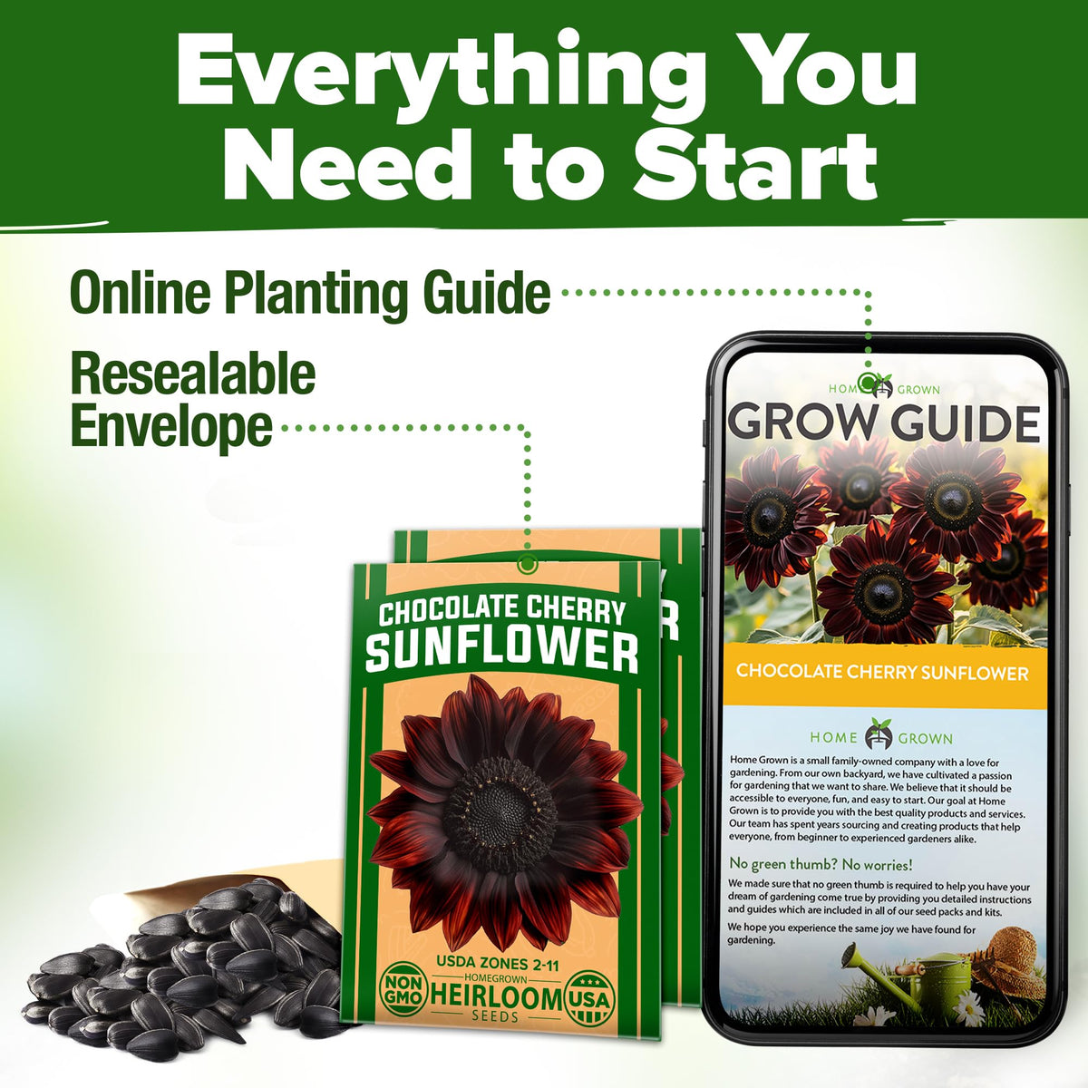 Garden centerpiece with tall burgundy sunflowers lining pathways for drama.