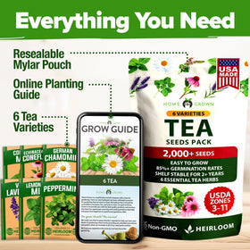 HOME GROWN lemon balm seeds for bright, fragrant herbs