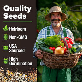 HOME GROWN Table Queen Acorn squash seeds for autumn yields.