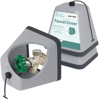 Home Intuition outdoor faucet cover in packaging, ready for winter protection.