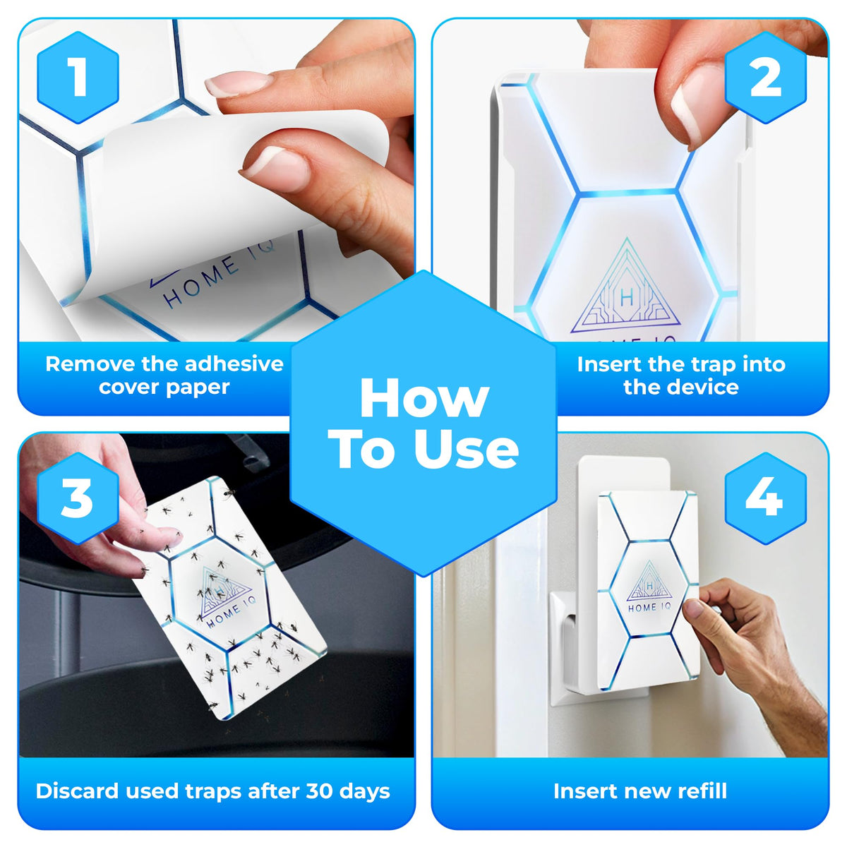 Home IQ device five traps kit offers a complete pest control solution.