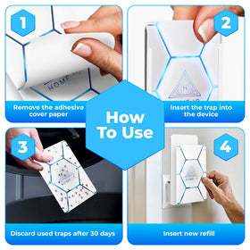 Home IQ device five traps kit offers a complete pest control solution.
