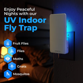 Home IQ night light pest control provides silent operation in living areas.