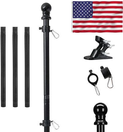 HOME RIGHT flag pole kit 6ft ready for outdoor display