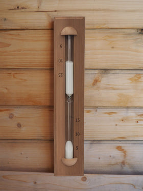 Home Sauna Experience HSE Deluxe cedar wall timer side view highlighting compact profile