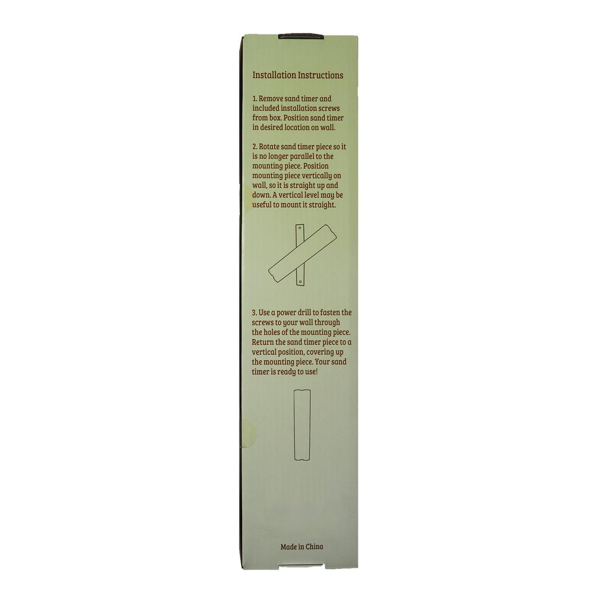 Wall-mount installation for Home Sauna Experience HSE Deluxe timer with screws