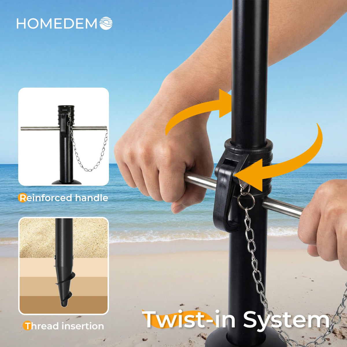 HOMEDEMO quick fold design facilitates easy setup and compact transport